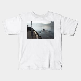 Heading out to sea, Scarborough, Yorkshire, UK Kids T-Shirt